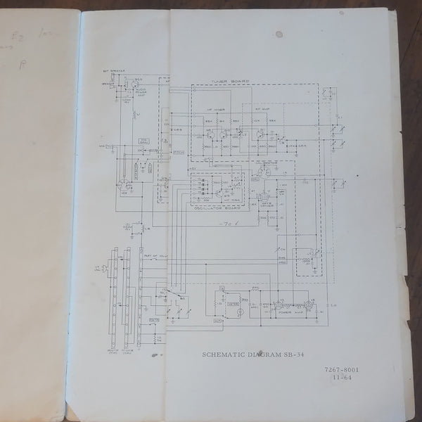 SBE SB-34 Transceiver Operation And Maintenance Manual, Original