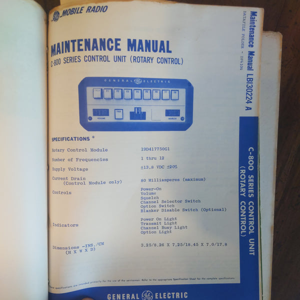 GE Mobile Radio MASTR II Multiple Manuals With Schematics