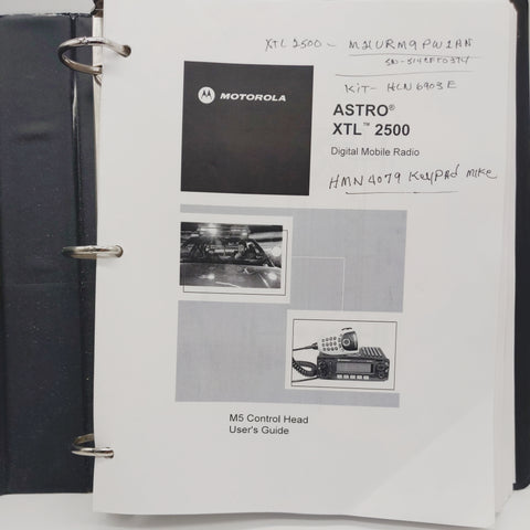 Motorola Astro XTL 2500 DMR M5 Head User's Guide & Service Manual