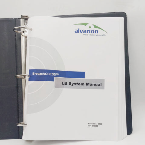 Breeze Access LB System Manual