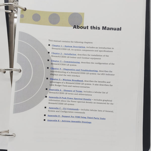 Breeze Access LB System Manual