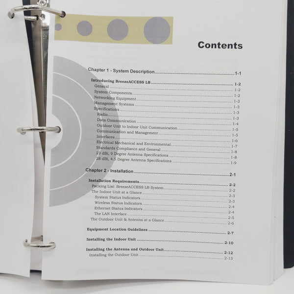 Breeze Access LB System Manual