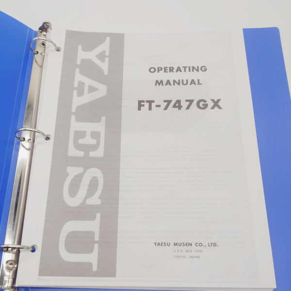 Yaesu FT-747GX Operating Manual