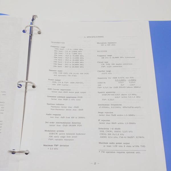 Yaesu FT-747GX Operating Manual