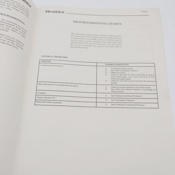 Heathkit HW-5400 SSB Transceiver Manual/Schematic/Layout Pullouts