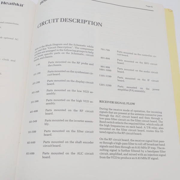 Heathkit HW-5400 SSB Transceiver Manual/Schematic/Layout Pullouts