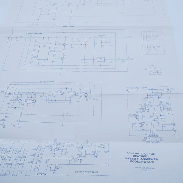 Heathkit HW-5400 SSB Transceiver Manual/Schematic/Layout Pullouts