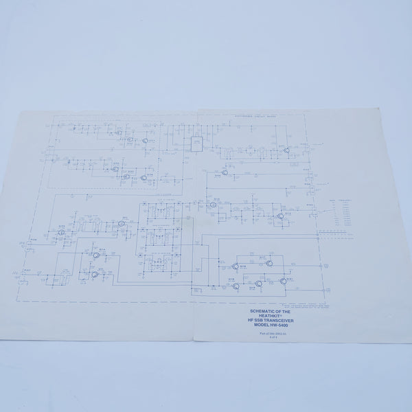 Heathkit HW-5400 SSB Transceiver Manual/Schematic/Layout Pullouts