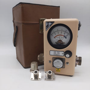 Thruline Bird Wattmeter APM-16 W/ 500W Slug, Leather Case, Manual, 7/16 and N Connectors,