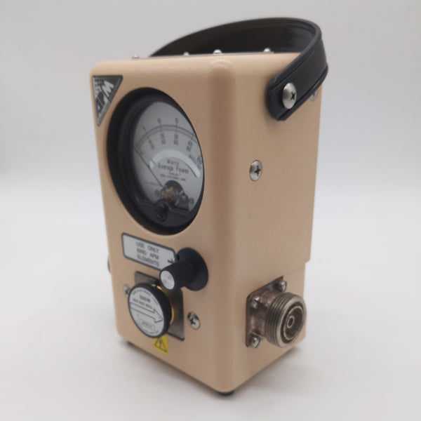 Thruline Bird Wattmeter APM-16 W/ 500W Slug, Leather Case, Manual, 7/16 and N Connectors,