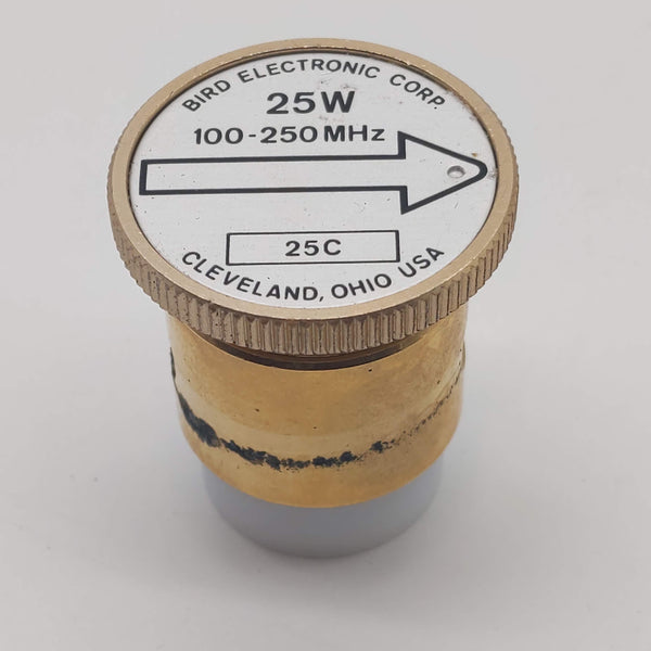 Bird Standard Element (Slug),  25C, 25 Watts, 100 MHz - 250 MHz