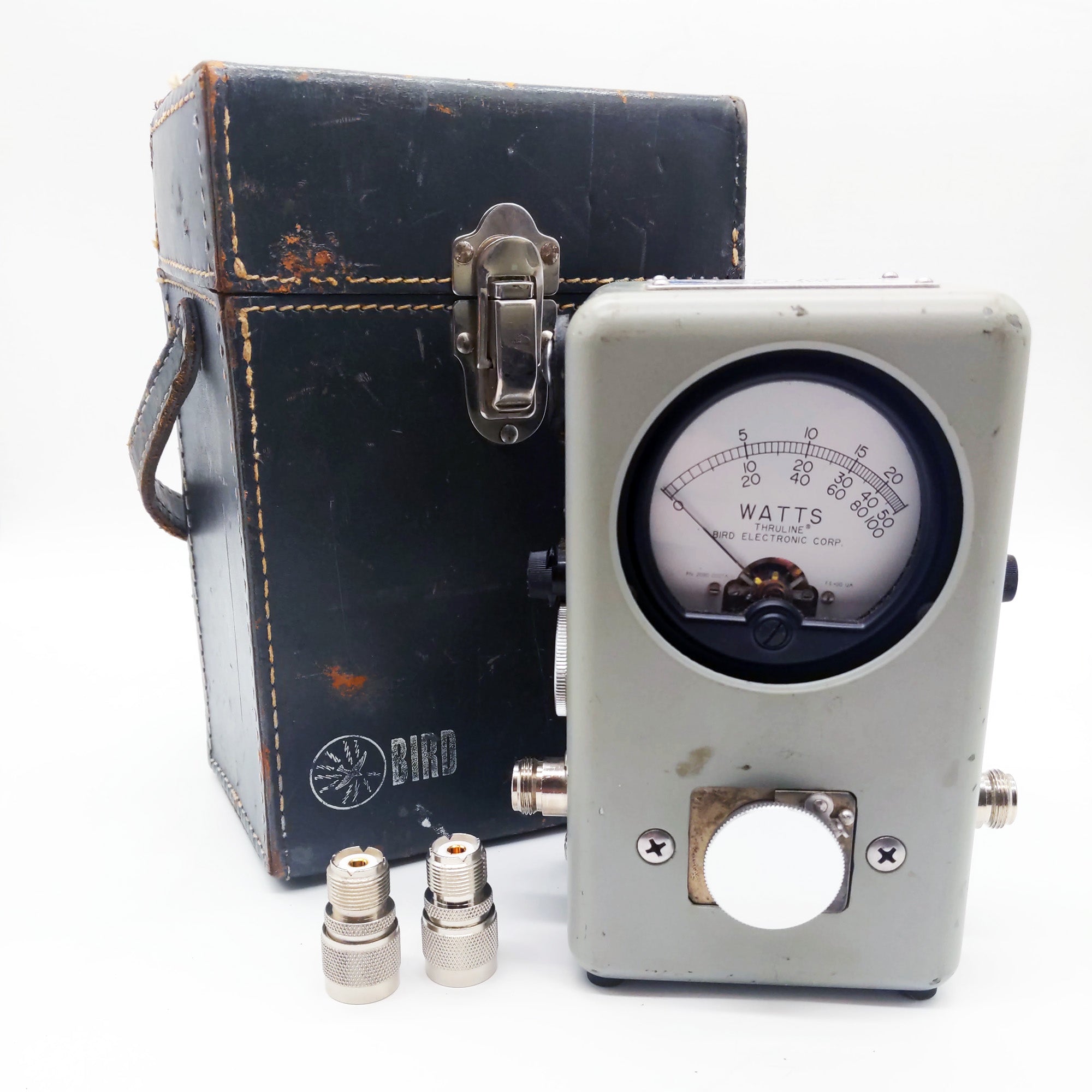 Thruline Bird 43 Wattmeter With Case And Adapters, See Video