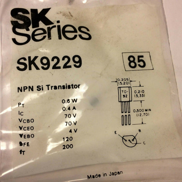 RCA SK9229 Transistor, New Old Stock