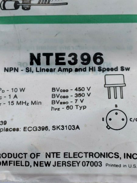 NTE396 - NTE Electronics, Inc. BJT