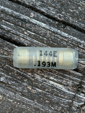 NOS Western Electric Metal Film Resistor .193M, 144E , Lot of 2