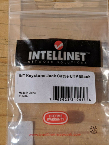 Intellinet Keystone Jack Cat5e UTP Black