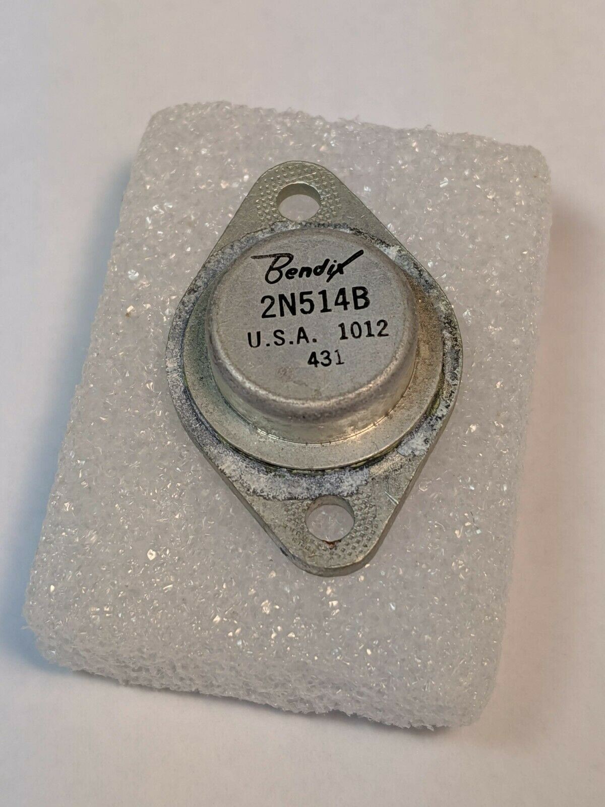 Motorola/Bendix 2N514B Power Transistor, Made in USA, Ships From USA
