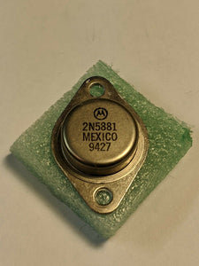Motorola 2N5881 Pullout, Original TO-3 B5T Year Transistor , USA Shipper