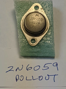 2N6059 Original Pullout MotorolaTransistor