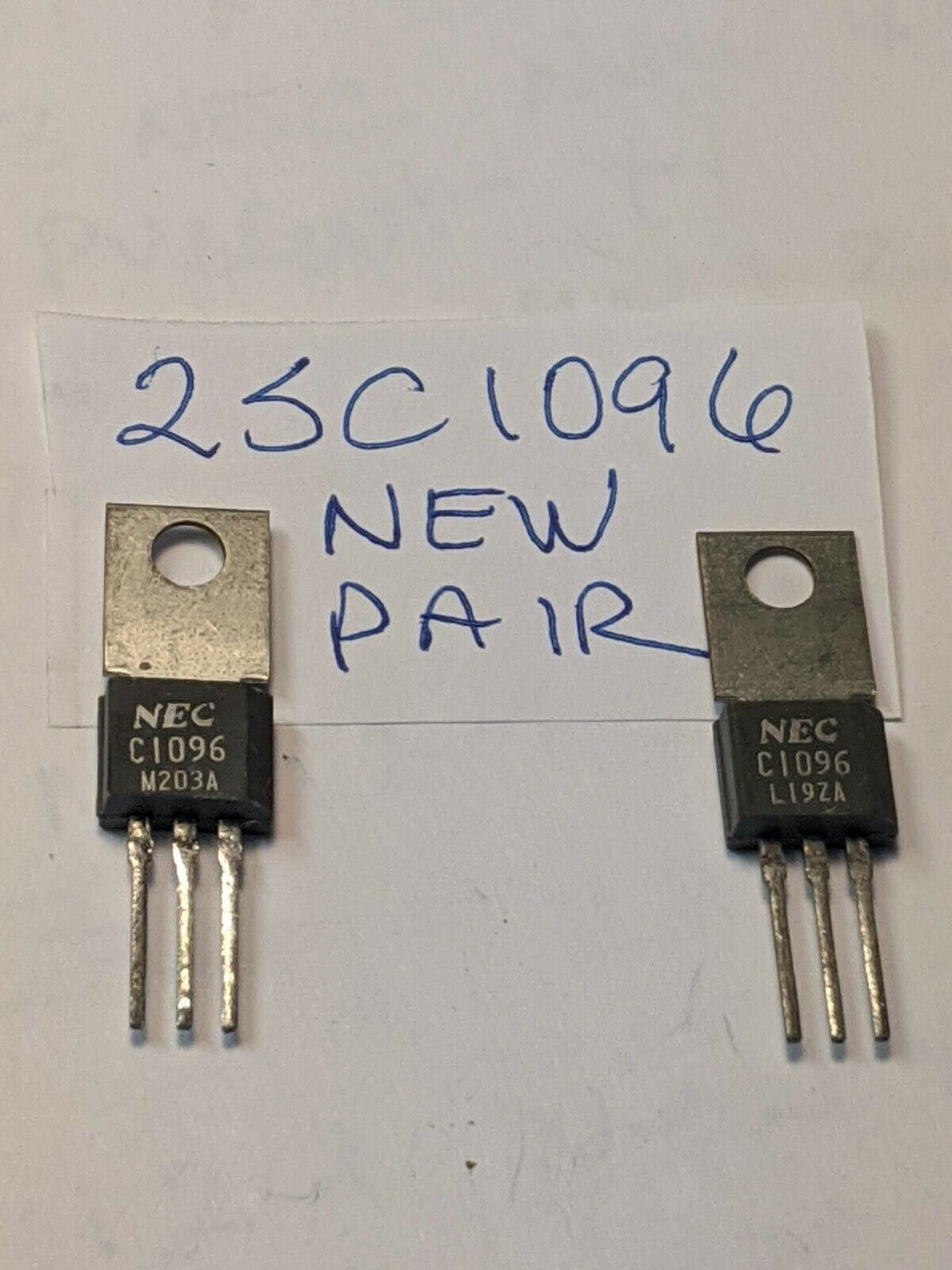 2SC1096 Original NEC Transistor 2  pcs, New Old Stock