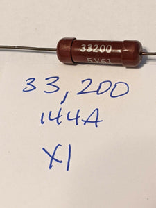 One Pc New Old Stock 33,200 OHM Resistor