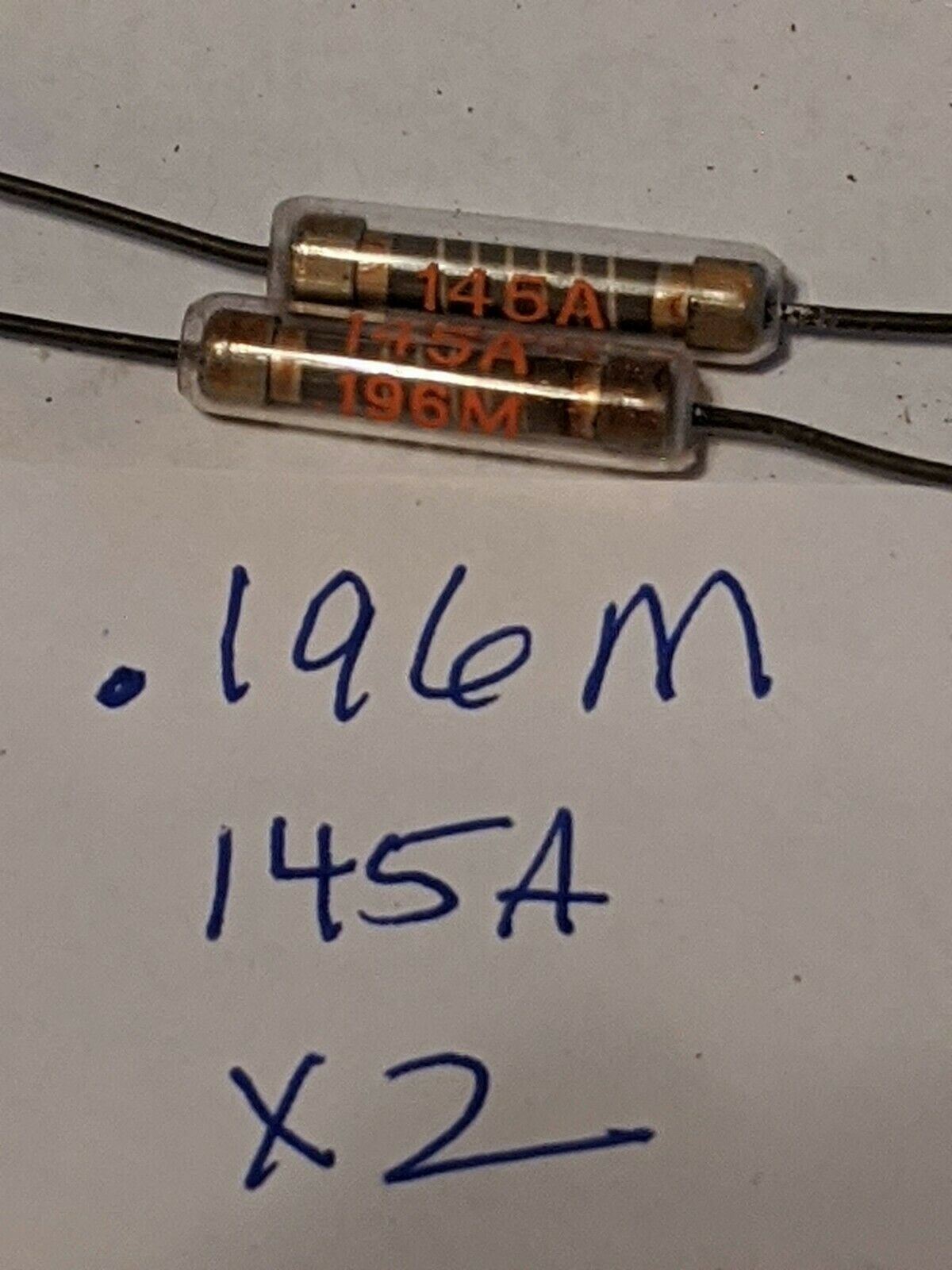2 Pieces New Old Stock .196M Ohm Resistor