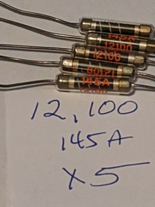5 Pieces 12,100 Ohm Resistors, NOS