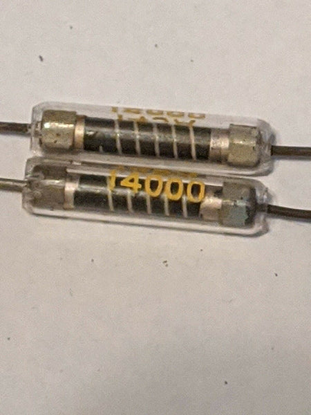 2 Pieces 14,000 Ohm Resistor, 145A, NOS
