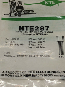 NTE287 NPN Transistor NOS