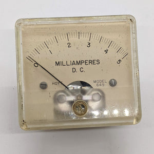 Hoyt Model 649 DC Milliammeter, Made in USA
