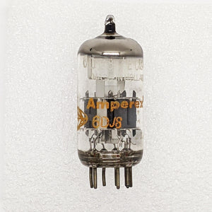 Amperex Holland 6DJ8/ECC88 Vacuum Tube, New, Orange/White Print