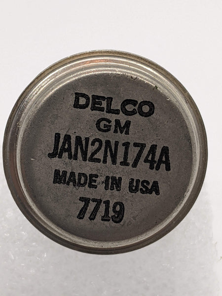 Delco JAN 2N174A Transistor, New In Box, Made in USA