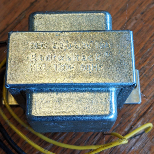 Radio Shack Power Transformer, 6.3V DC, 273-1352A, Panel Mount