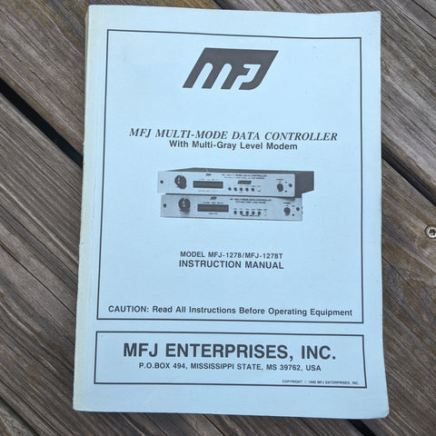 Original MFJ-1278/MFJ-1278T Instruction Manual for Multi-Mode Data Controller